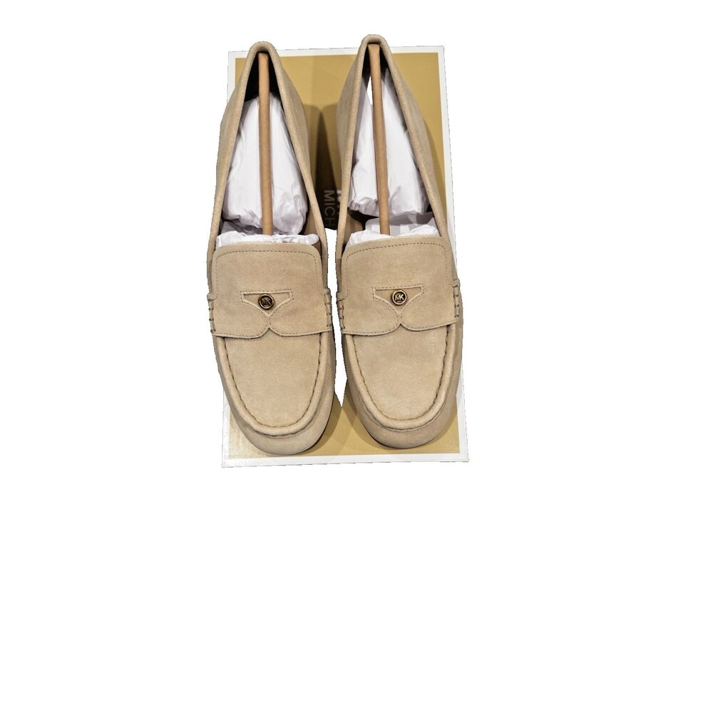 MICHAEL Michael Kors Women's Jennings Slip-On Khaki Loafers Size 9.5